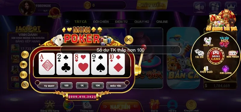 Hướng dẫn cách tham gia đặt cược mini poker 68 game bài